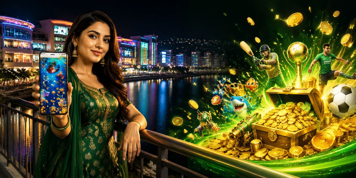 চট্টগ্রামে নিয়নবাতির নিচে 1582 ফিশিং গেম