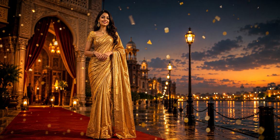 সোনারগাঁওয়ে শাড়িতে স্পোর্টস বেটিং উপভোগ করছেন মডেল
